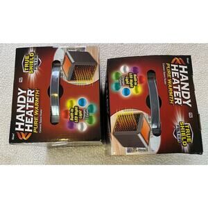 Handy Heater Pure Warmth Ceramic Space 1200 Watts 3-Speed Adjustable Lot Of Two